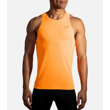 Brooks marškinėliai Atmosphere Singlet M - S, Fluoro Orange