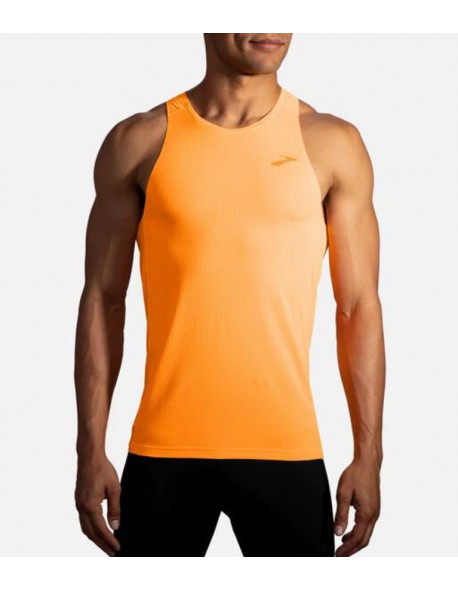 Brooks marškinėliai Atmosphere Singlet M - S, Fluoro Orange