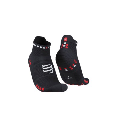 Compressport kojinės Pro Racing Socks v4.0 Run Low 35-38 black/red