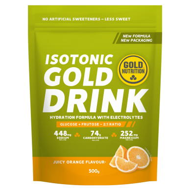 Gold Nutrition elektrolitų gėrimas Gold Drink 500g orange