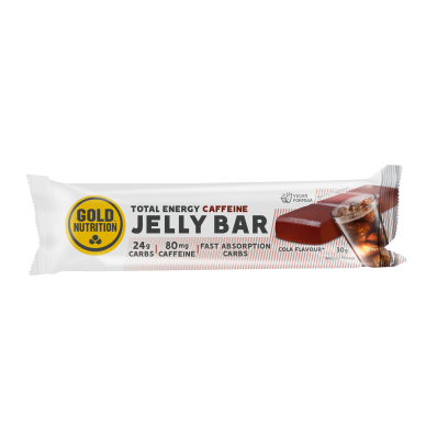 Gold Nutrition batonėlis Jelly Bar Caffeine 30g cola