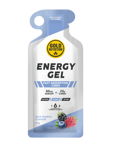 Gold Nutrition geliukas Energy Gel wild berries 40g