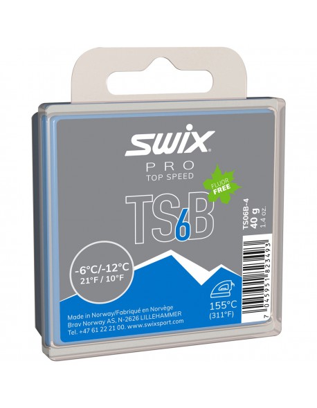 Swix parafinas TS6B -6/-12 blue 40g