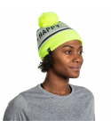 Brooks kepurė Heritage Pom Beanie OS run happy/vivid flame